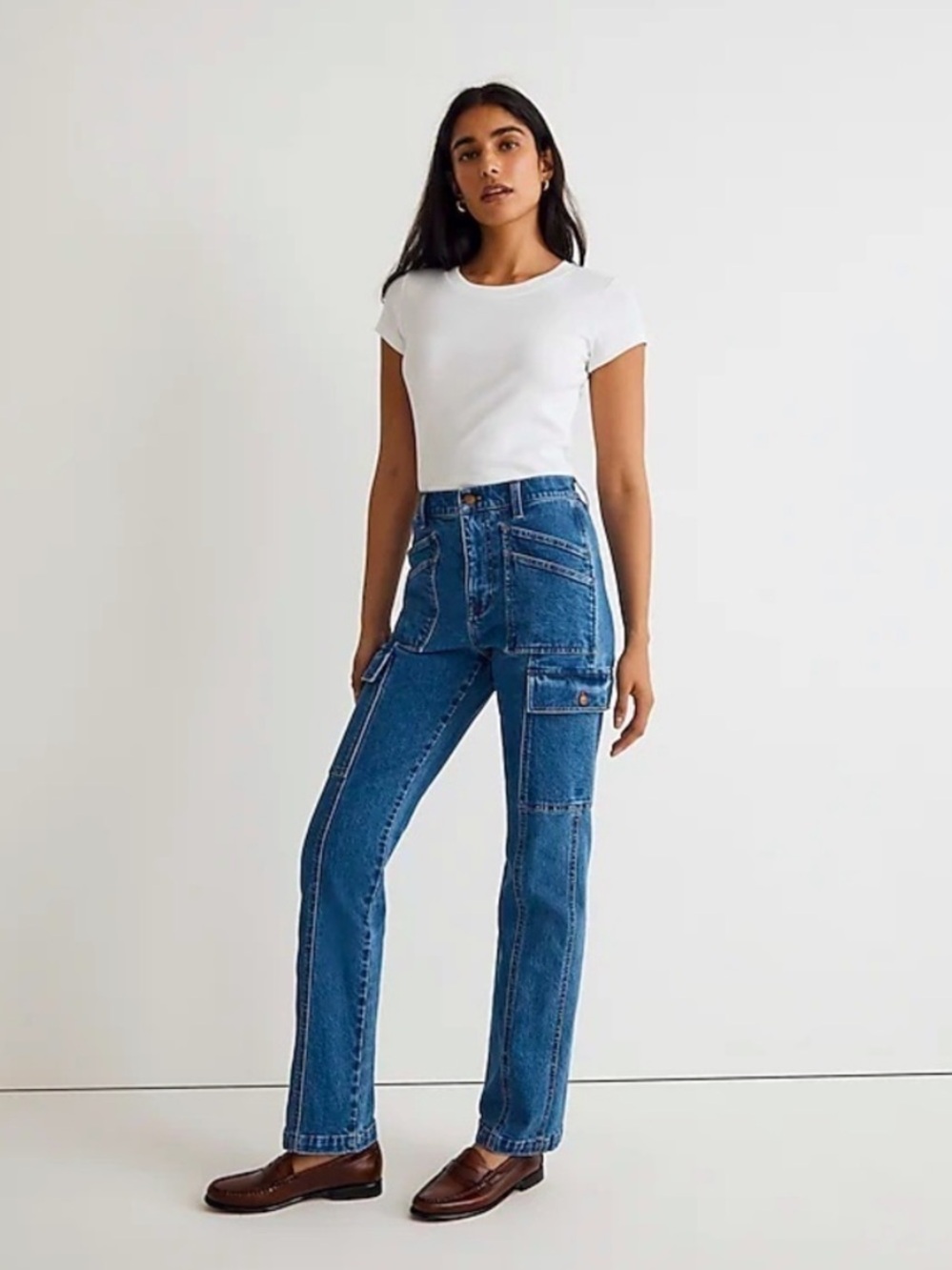 Madewell The '90s Straight Utility Jean in Densmore Wash